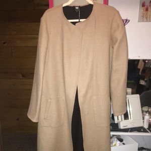 Long Oak W BY WORTH Luxury Wool Coat W163CT24-MD